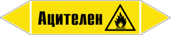 Маркировка трубопровода "ацителен" (пленка, 716х148 мм) - Маркировка трубопроводов - Маркировки трубопроводов "ГАЗ" - . Магазин Znakstend.ru